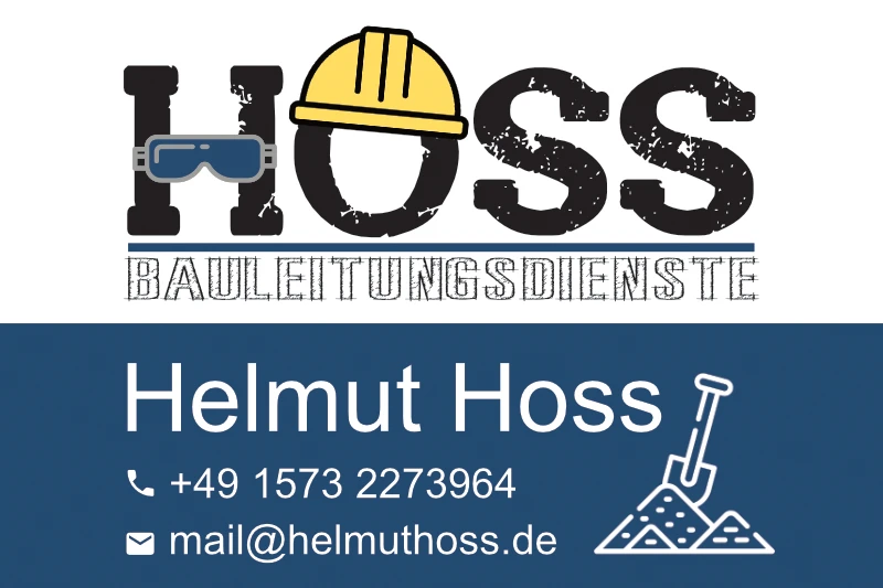 Helmut Hoss Bauleitungsdienstleistungen Visitenkarte